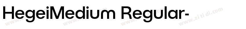 HegeiMedium Regular字体转换
